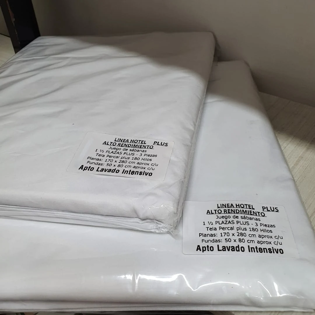 Juego de Sabanas Planas Linea Hotel 180 Hilos 1 1/2 PL