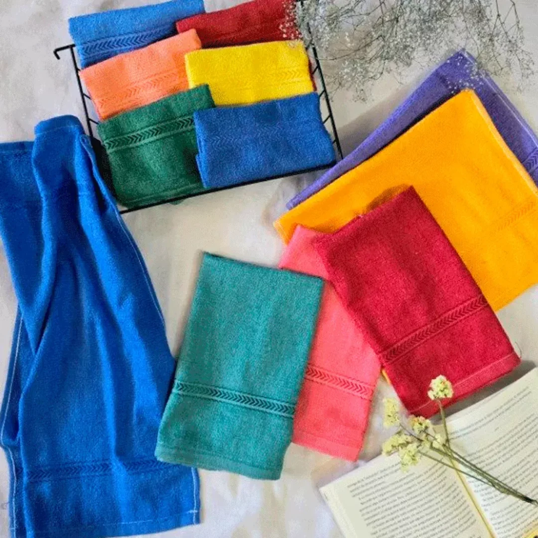 Toalla Algodón Multiuso 30*30cm Pack 12un